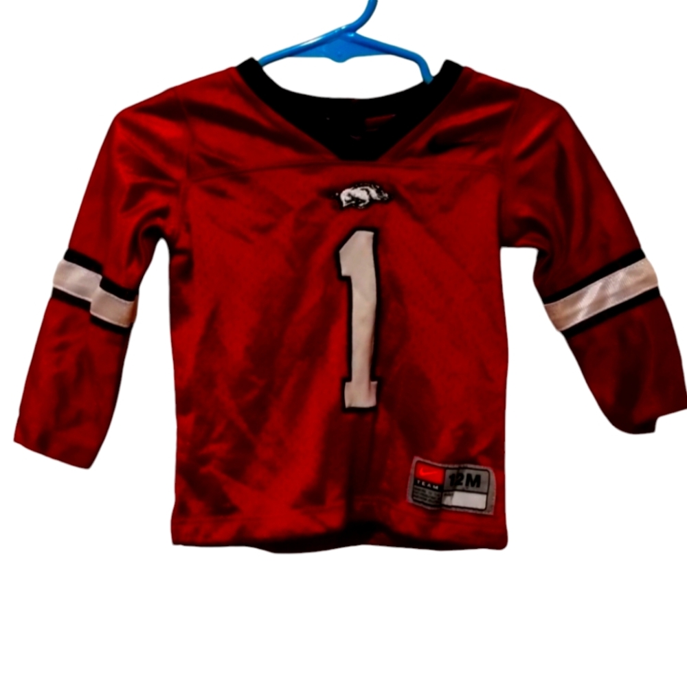 Razorbacks Jersey, 12 month NIKE, red and white